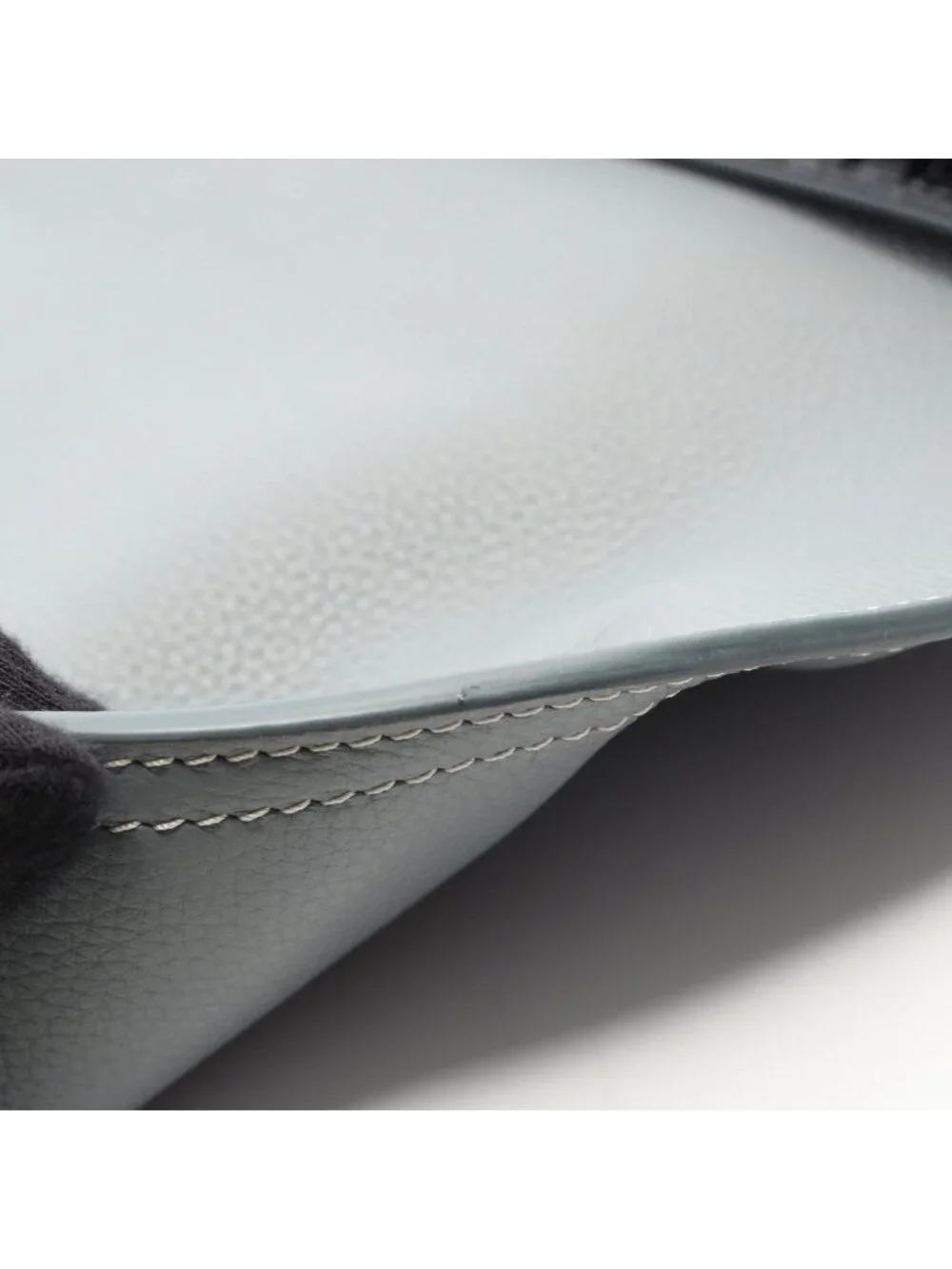 Dior Shoulder Bag Saddle Blue Gray Leather